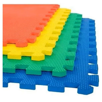 Set de 4 Tapete De Foamy EVA Interconectable 50 x 50 cm, Piso Acolchado Antiderrapante Para  Guardería, Gimnasio Y Área De Juegos