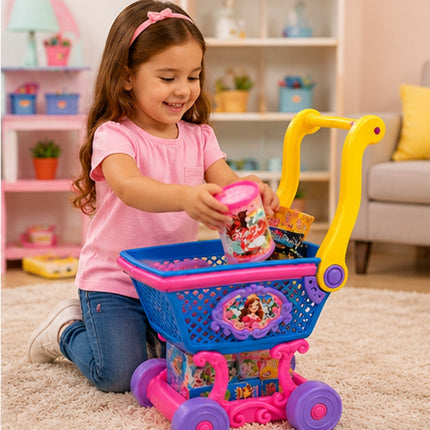 Carrito de supermercado infantil con accesorios  50x20x20 cm