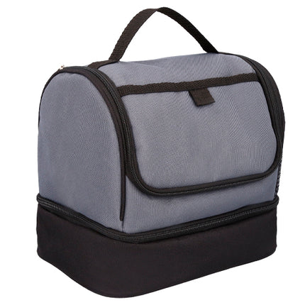 Lonchera Térmica Con 2 Compartimentos, Interior Impermeable, Bolsillo Frontal Y Lateral De Malla Para Escuela, Oficina Y Viajes