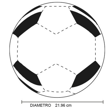 Balón de Fútbol Tricolor No. 5 – 32 Gajos Cosidos a Máquina, Acabado Texturizado y Gran Control