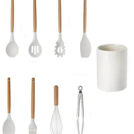 Juego De Utensilios De Cocina De Silicona 9 Pzas 060607 - Storyland