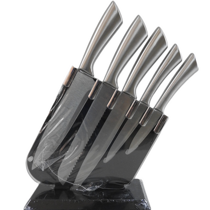 Juego de cuchillos de cocina 5 pzas y base 060612 - Storyland