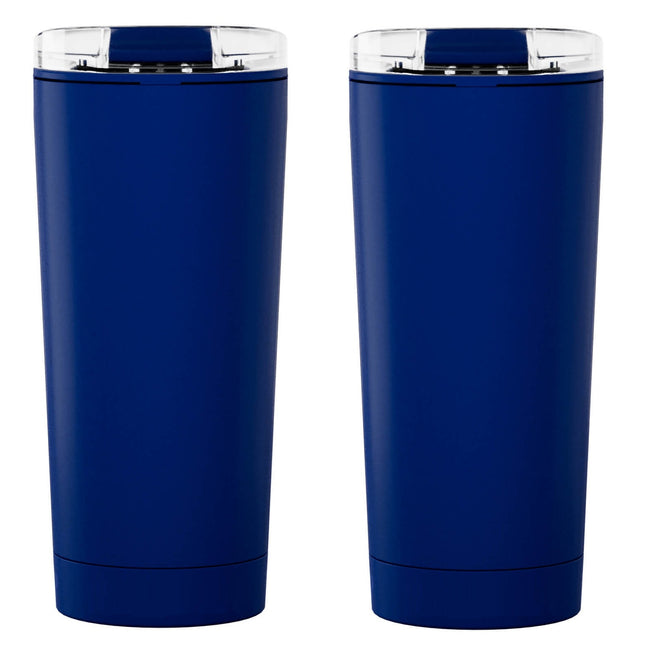 2 Vasos Trompeta 500 ml con Sonido Fuerte | Vaso Doble Pared con Tapa de Seguridad | Ideal para Estadio, Mundial, Fiestas y Animación Deportiva