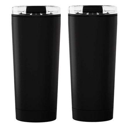 2 Vasos Trompeta 500 ml con Sonido Fuerte | Vaso Doble Pared con Tapa de Seguridad | Ideal para Estadio, Mundial, Fiestas y Animación Deportiva
