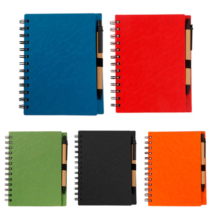 🎒Libreta de Cartón Ecologica con 70 Hojas Raya y Bolígrafo Incluido ✨
