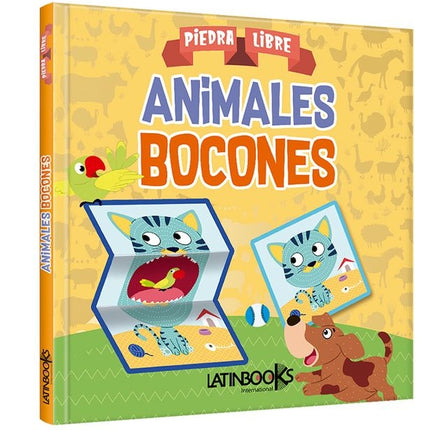 ANIMALES BOCONES LIBRO DIDACTICO 10PAG 21X21CM