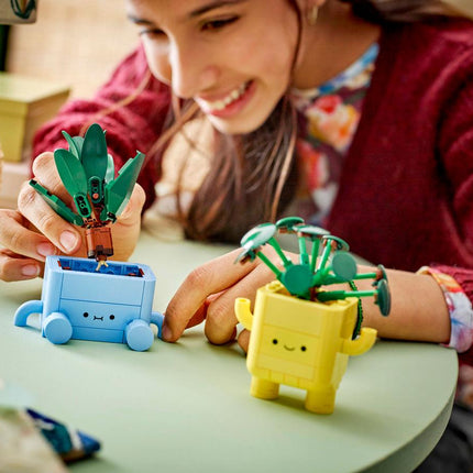 Plantas Felices de Construcción, Juguete Creativo Infantil 217 piezas