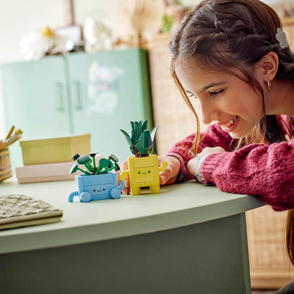 Plantas Felices de Construcción, Juguete Creativo Infantil 217 piezas