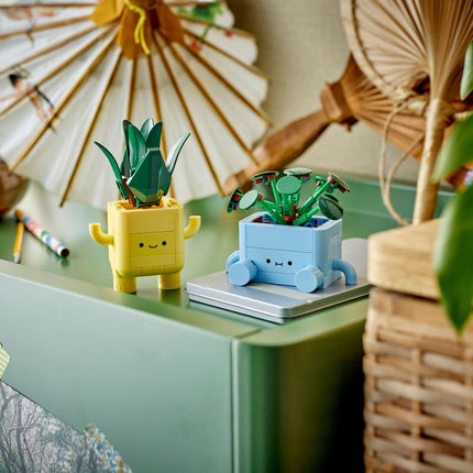 Plantas Felices de Construcción, Juguete Creativo Infantil 217 piezas