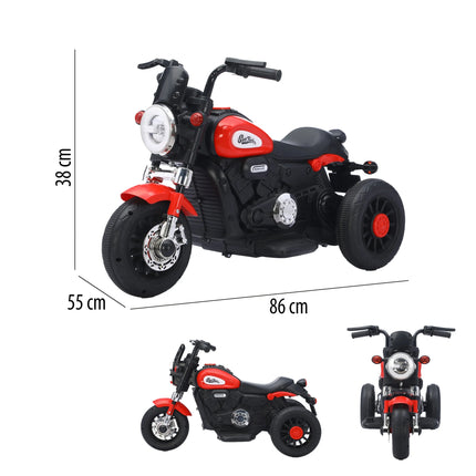 MOTOCICLETA MONTABLE ELECTRICA ROSA CON LUZ Y SONIDO
