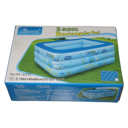 Alberca Inflable rectangular Azul 190 cm 104234 - Storyland