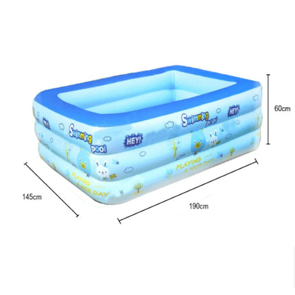 Alberca Inflable rectangular Azul 190 cm 104234 - Storyland