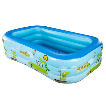 Alberca Inflable Rectangular Azul 130 cm 108902 - Storyland