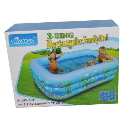 Alberca Rectangular azul 210 x 150 x 65 cm 108904 - Storyland