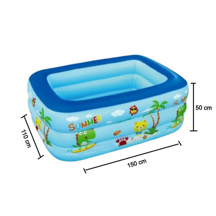 Alberca Inflable rectangular Azul 150 cm 108905 - Storyland