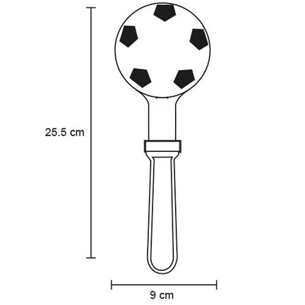 👏 Aplaudidor de Plástico en Forma de Balón de Soccer – Accesorio para Eventos Deportivos