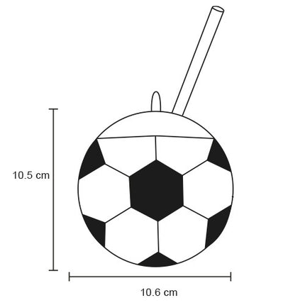 Vaso Balón Soccer con Luz LED de 3 Colores y Popote 500 ml | Ideal para el Mundial, Fiestas y Regalos