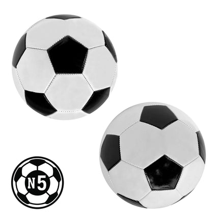 Balón de Fútbol  No. 5 – Doble Capa, 32 Gajos Cosidos a Máquina, Acabado Brillante