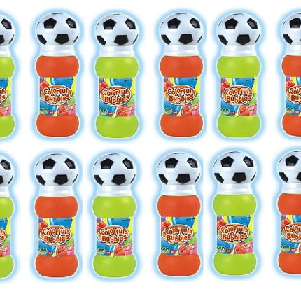 Burbujas con Tapa de Balón 12 Piezas, Pompas de Jabón para Niños, Recuerdos de Fiesta Infantil, Juguete para Eventos y Cumpleaños