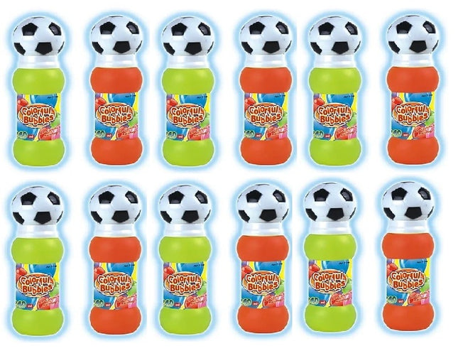 Burbujas con Tapa de Balón 12 Piezas, Pompas de Jabón para Niños, Recuerdos de Fiesta Infantil, Juguete para Eventos y Cumpleaños