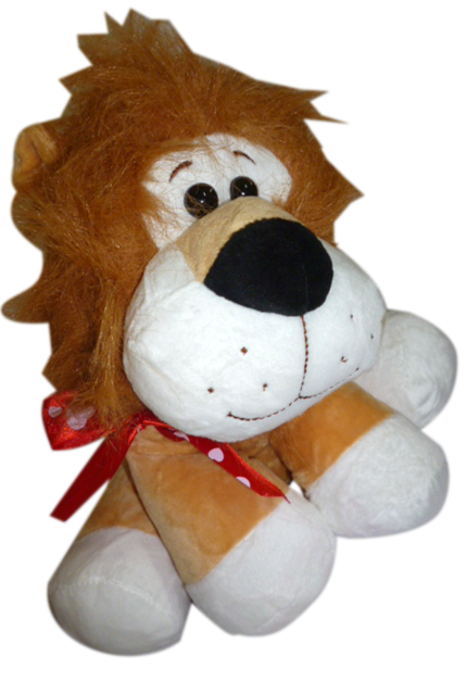 Peluche LEON CAFE 25 CM para Fiestas, Bolos y Regalos Sorpresa
