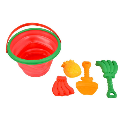 Juego de Playa con Cubeta Plegable y Accesorios Coloridos BU-2866