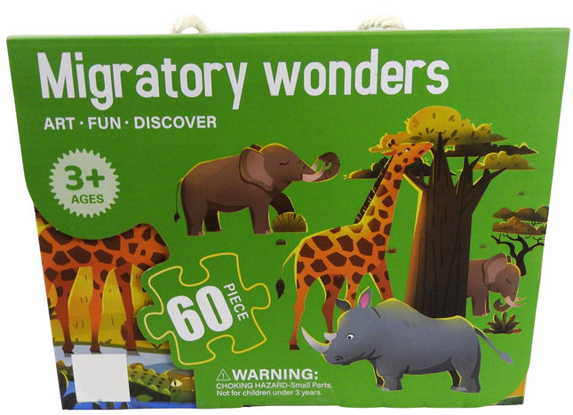 Rompecabezas Migración Maravillosa de Animales 60 Piezas – Diversión y Aprendizaje para Niños Storyland 146188