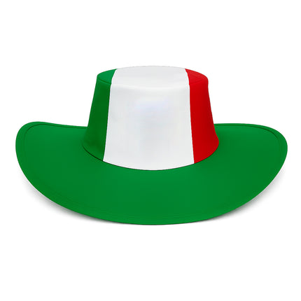 Sombrero Mexicano Plegable Tricolor Para Mundial, Fiestas Patrias, Eventos Deportivos Y Animación Futbolera, Ligero Y Cómodo
