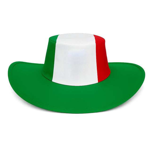 Sombrero Mexicano Plegable Tricolor Para Mundial, Fiestas Patrias, Eventos Deportivos Y Animación Futbolera, Ligero Y Cómodo