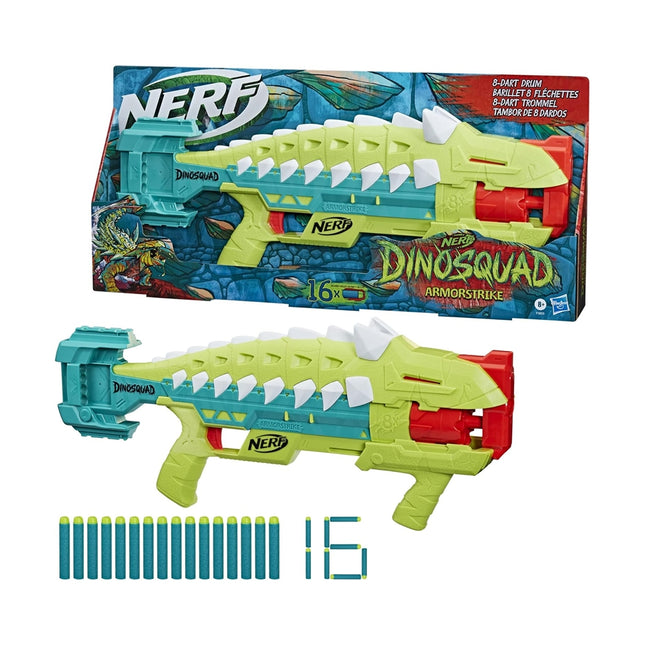 Nerf  Lanzador de dardos Armorstrike Dinosaurio