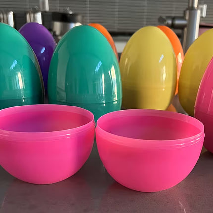 12 Piezas de Mega Huevo de Plastico Vacios Colores Surtidos, Huevos de Pascua, para Fiestas temáticas de Pascua, Caza de Huevos de Pascua
