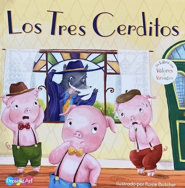 Cuento Los tres cerditos 24pag 25x25cm