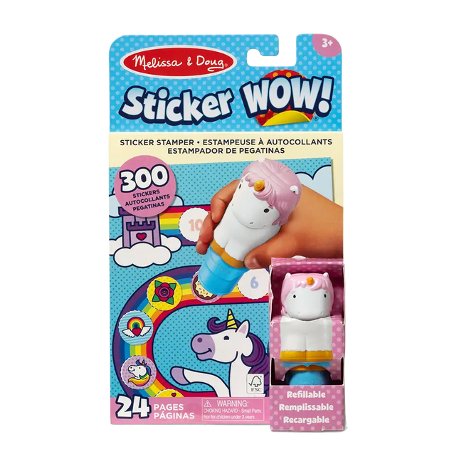 Melissa & Doug Bloc de actividades y sello de pegatinas Sticker WOW