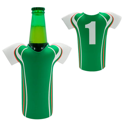 Pack 12.  Porta Cerveza en Forma de Camiseta Selección Mexicana – Neopreno Aislante