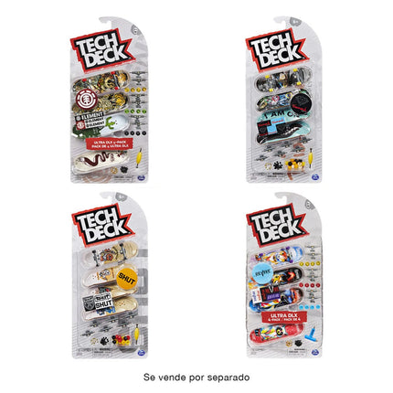 Tech Deck 4pack Mini Patinetas Entretenimiento 96mm (Modelo al azar)