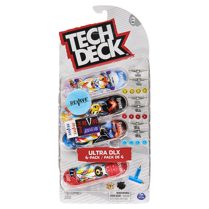 Tech Deck 4pack Mini Patinetas Entretenimiento 96mm (Modelo al azar)