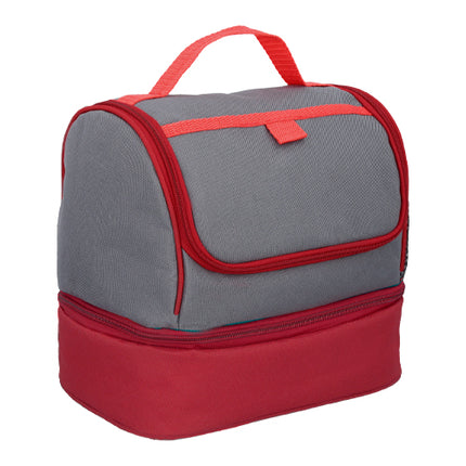 Lonchera Térmica Con 2 Compartimentos, Interior Impermeable, Bolsillo Frontal Y Lateral De Malla Para Escuela, Oficina Y Viajes