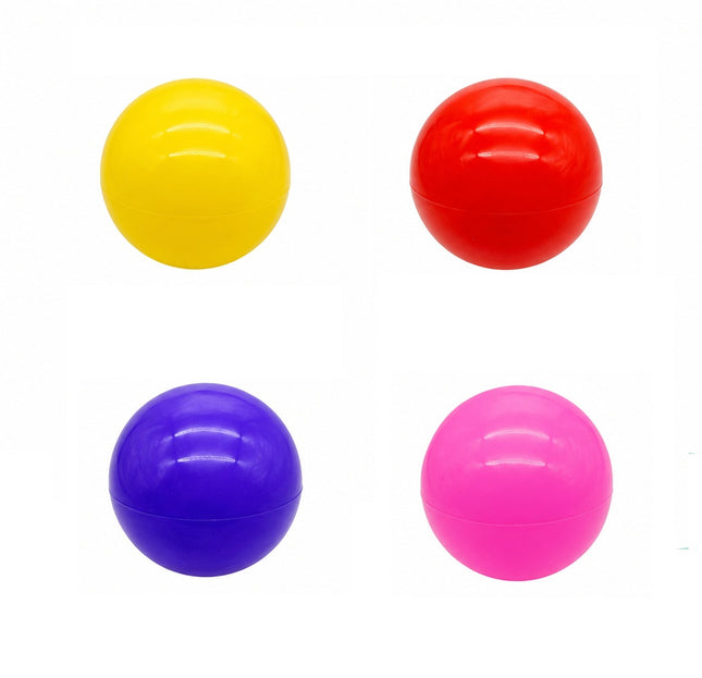 4 Pelotas de Plástico lisa NO. 8 | Balón Ligero para Juegos, Escuela, Playa y Exterior | Colores Surtidos
