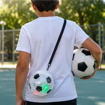 Vaso Balón Soccer con Luz LED de 3 Colores y Popote 500 ml | Ideal para el Mundial, Fiestas y Regalos