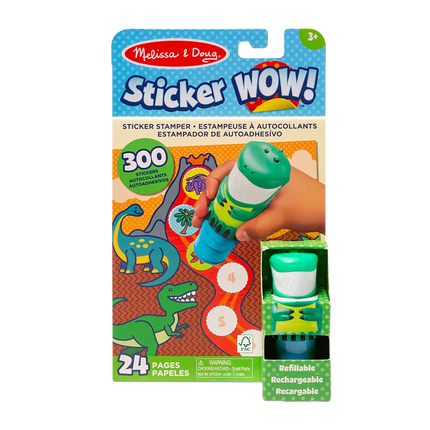 Bloc de actividades y sello de pegatinas Sticker WOW