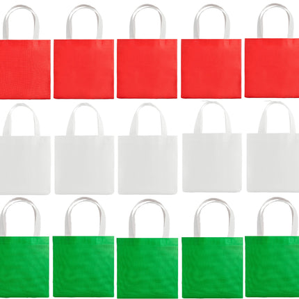 15 Bolsa Ecológica Chica Non Woven Con Asa Y Fuelle Para Mundial, Regalos, Eventos Y Promocionales