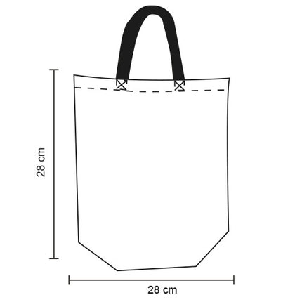 15 Bolsa Ecológica Chica Non Woven Con Asa Y Fuelle Para Mundial, Regalos, Eventos Y Promocionales