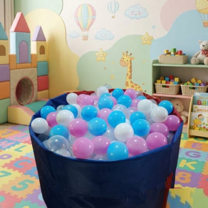 100 pz  Pelotas para alberca por color 8 cm diametro Storyland