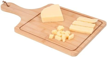 Tabla de Bambú para Cortar 38x21.7 cm Ideal para Cocina, Reuniones, Días de Campo y Convivencias con Amigos y Familia, Resistente y Ecológica