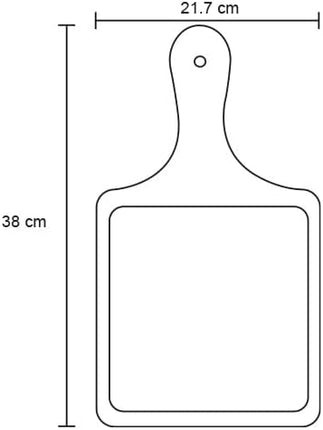 Tabla de Bambú para Cortar 38x21.7 cm Ideal para Cocina, Reuniones, Días de Campo y Convivencias con Amigos y Familia, Resistente y Ecológica