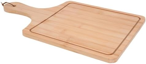 Tabla de Bambú para Cortar 38x21.7 cm Ideal para Cocina, Reuniones, Días de Campo y Convivencias con Amigos y Familia, Resistente y Ecológica