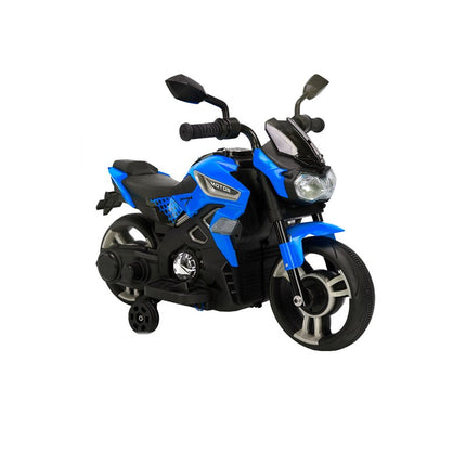 Motocicleta montable eléctrica amarilla