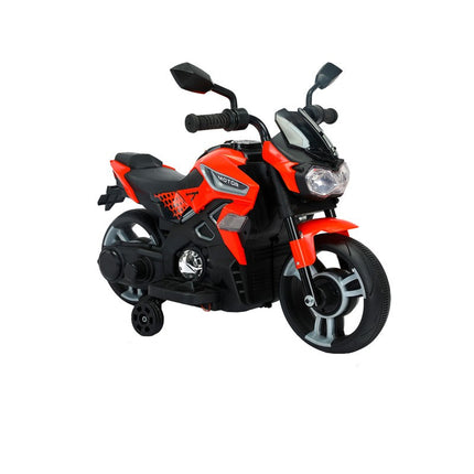 Motocicleta montable eléctrica amarilla