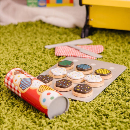 Corta y hornea galletas Juego de comida de madera