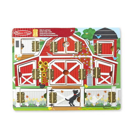 Tablero de actividades de madera Melissa & Doug Granja magnética